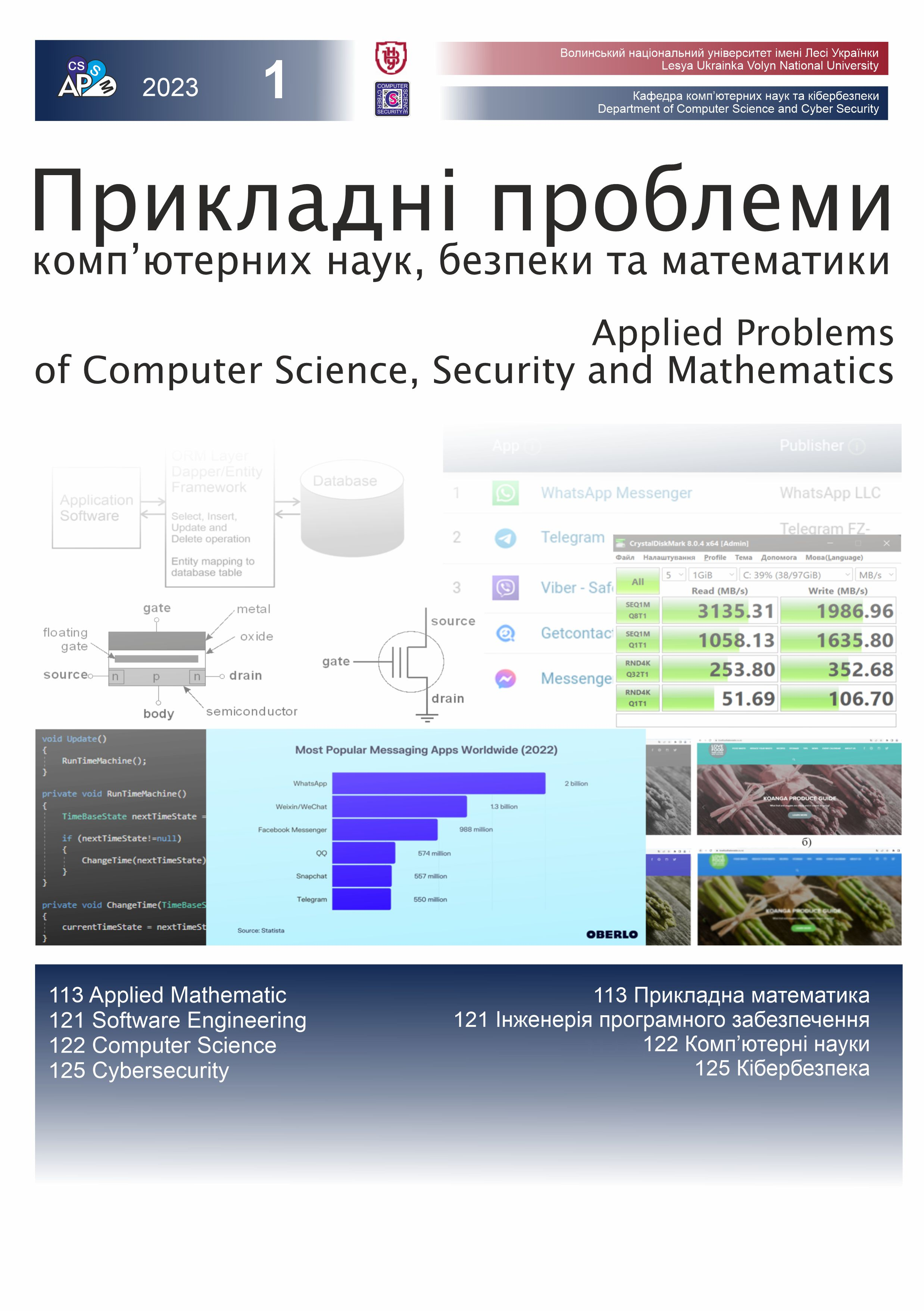 					View No. 1 (2023): Applied Problems of Computer Science, Security and Mathematics
				